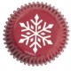 Mini pirottini natalizi per cupcake e muffin - fiocco di neve