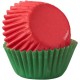 Mini pirottini natalizi per cupcake e muffin - rosso e verde