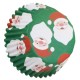 Pirottini metallizzati per cupcake e muffin - babbo natale