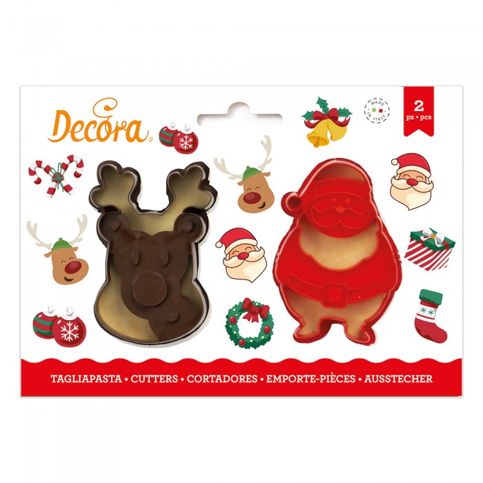 Set tagliapasta renna e Babbo Natale