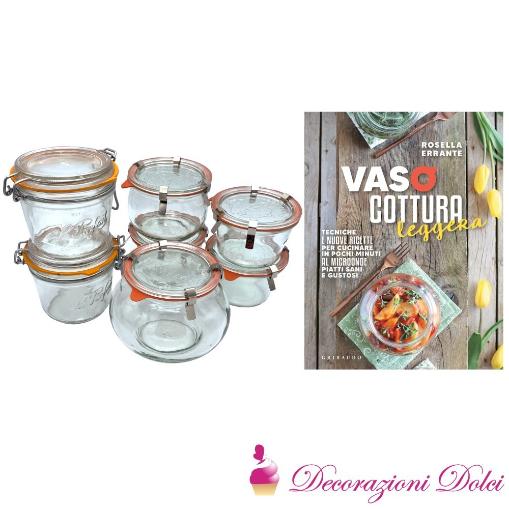 Kit base + Libro vasocottura leggera - Decorazioni Dolci