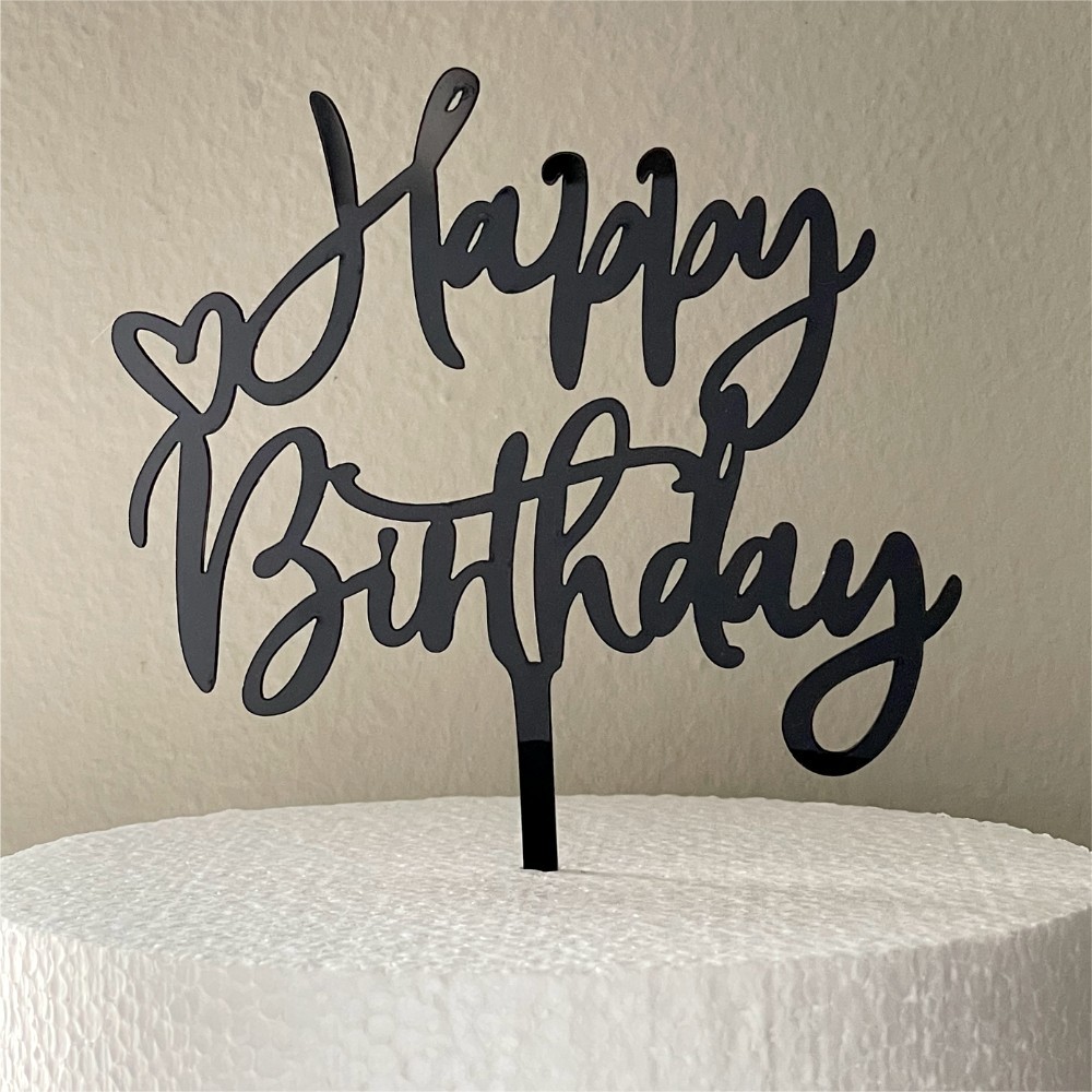 Cake Topper Happy Birthday - Decorazioni Dolci
