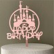 Cake topper Happy Birthday font Disney