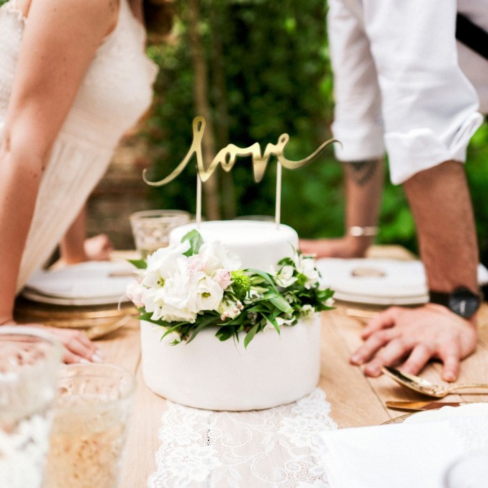 Cake topper - Love