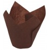 Pirottini Tulip per cupcake - marrone