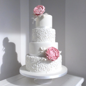 Torta Finta In Polistirolo A 4 Livelli - Diametri 25cm, 20cm, 15cm, 10cm Per Decorazioni